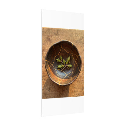 Ceramic Bowl Gold Repair Canvas Art | Resilient Kintsugi Art Art Print