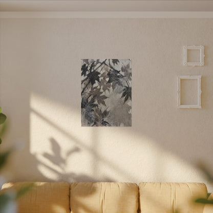 Shadow Play Texture Canvas Art | Cozy Japandi Art