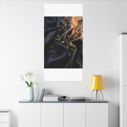 Spring Silk Drape Moody Minimal Canvas Art | Luxurious Decor