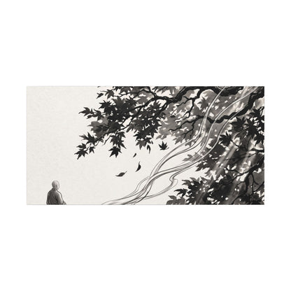 Serene Incense Smoke Canvas Art - Ukiyo E Inspired Zen
