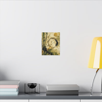 Ink Brushstroke Sumi E Canvas Art | Calm Zen Art