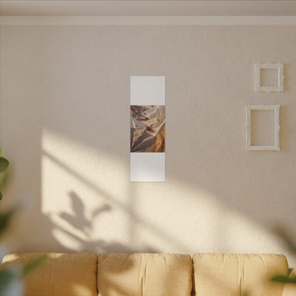 Autumn Paper Fold Minimal Line Canvas Art | Cozy Decor