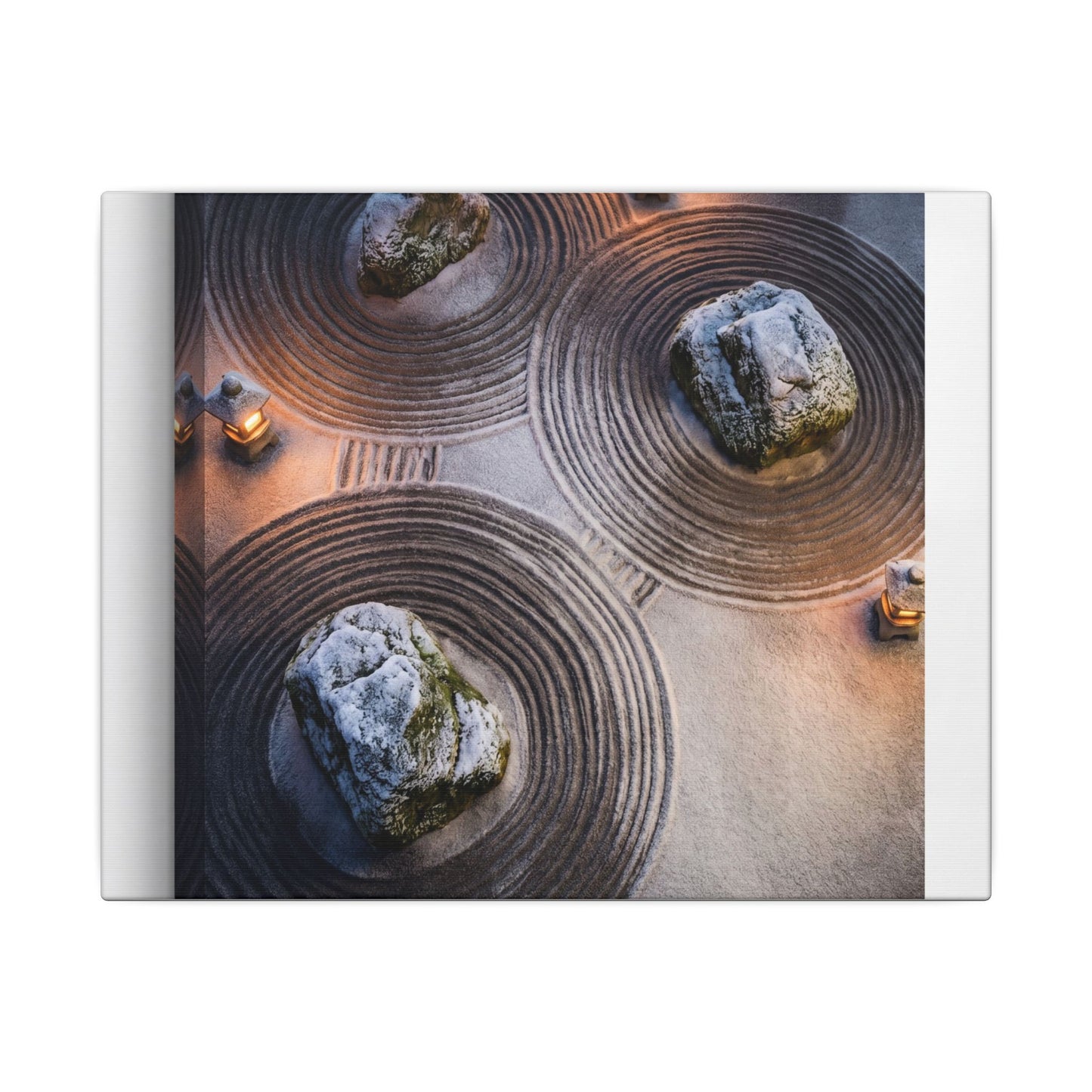 Candlelight Rock Garden Canvas Art - Japandi Ma