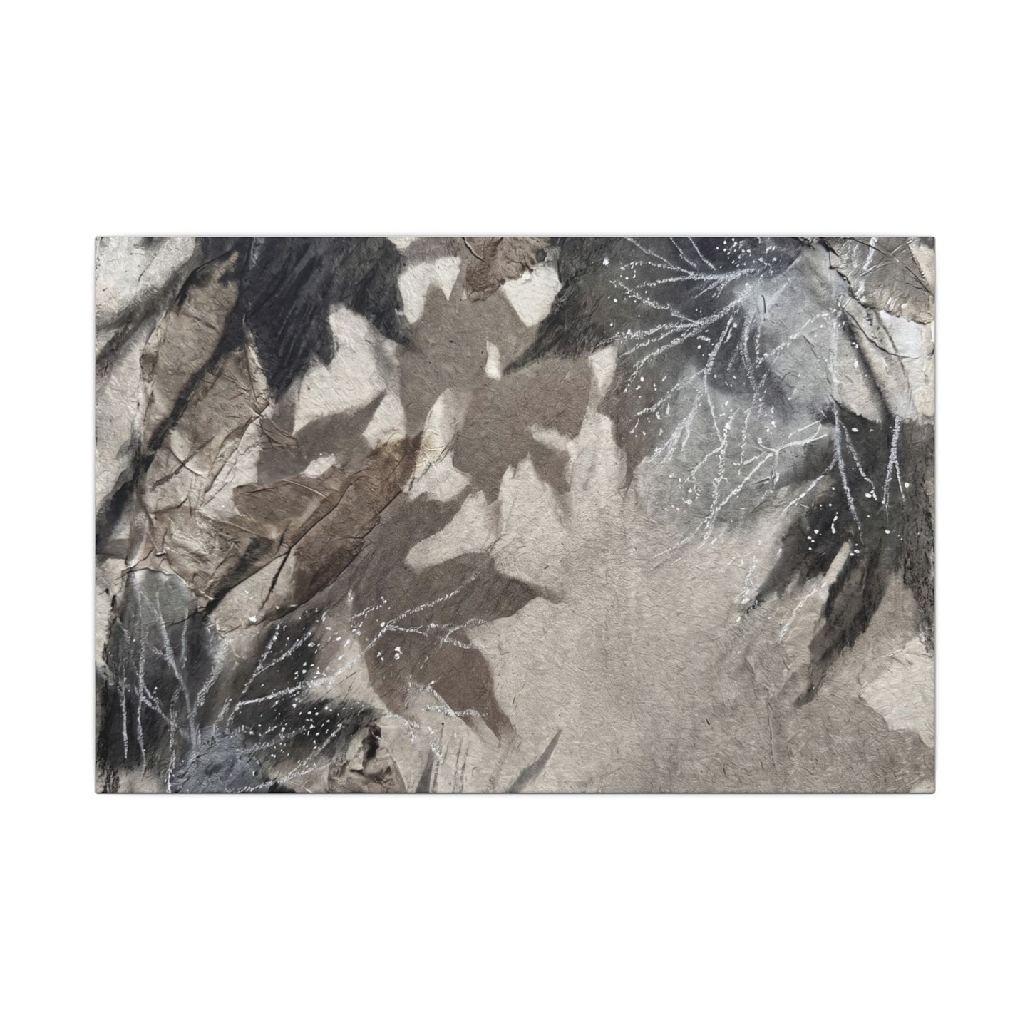 Shadow Play Texture Canvas Art | Cozy Japandi Art
