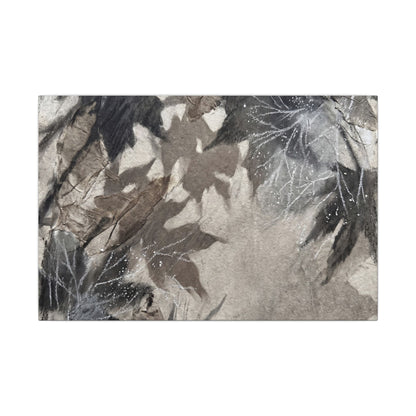 Shadow Play Texture Canvas Art | Cozy Japandi Art
