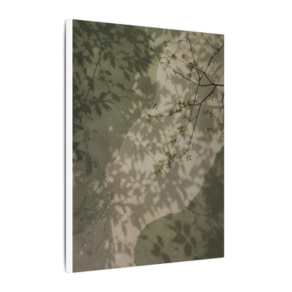 Neutral Shadow Play Canvas Art - Japanese Pattern Japandi