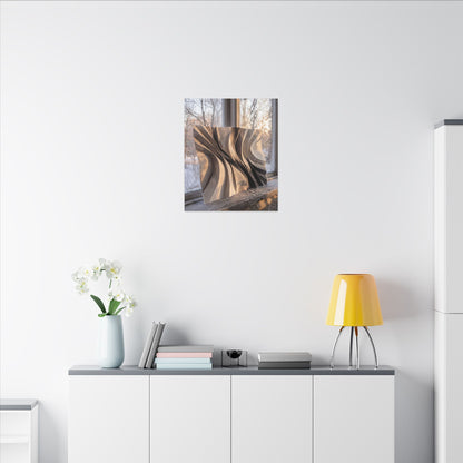 Mono No Aware Paper Fold Canvas Art - Japandi Minimal Line