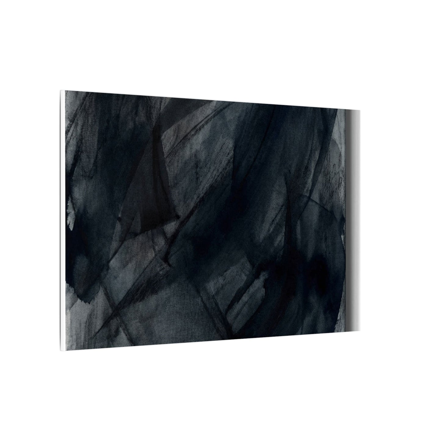 Deep Tones Dark Japandi Charcoal Canvas Art