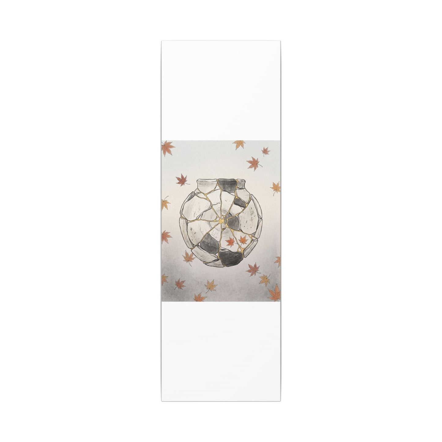 Japandi Broken Pottery in Dawn | Minimal Line Canvas Art