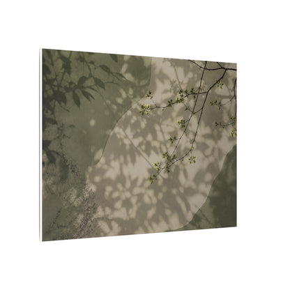 Neutral Shadow Play Canvas Art - Japanese Pattern Japandi