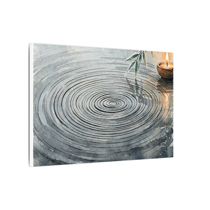 Water Ripple Sumi E Canvas Art | Calm Zen Art
