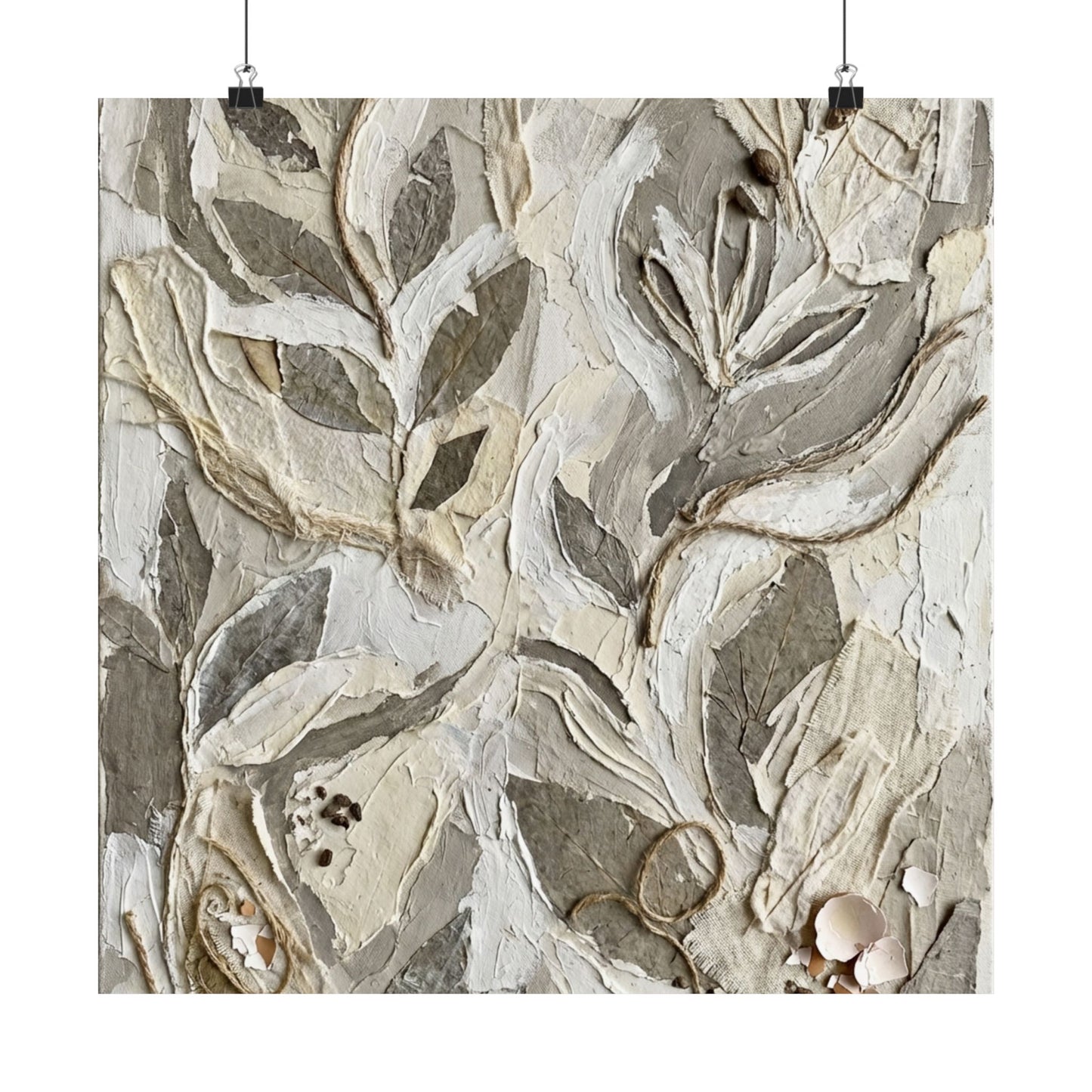 Japandi Textured Wall Art Print