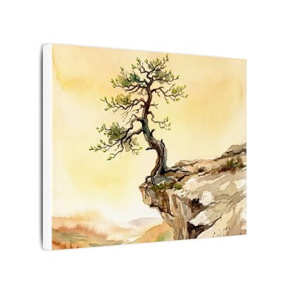 Golden Hour Pine Tree Canvas Art - Japandi Fukinsei