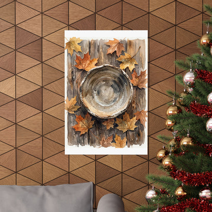 Ceramic Bowl Watercolor Wall Art Print | Elegant Japandi Art