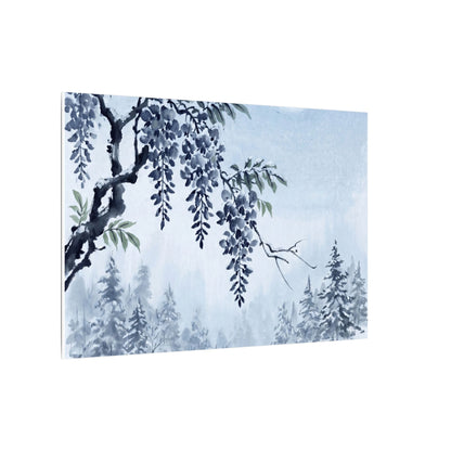 Seijaku Wisteria Canvas Art - Zen Sumi E