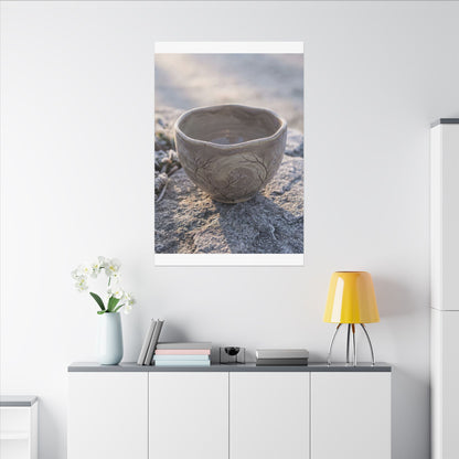 Seijaku Ceramic Bowl Canvas Art - Japandi Japanese Pattern