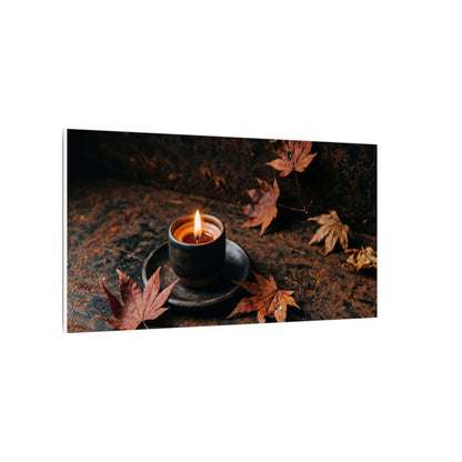Autumn Rust Patina Shadow Zen Canvas Art | Sophisticated Decor