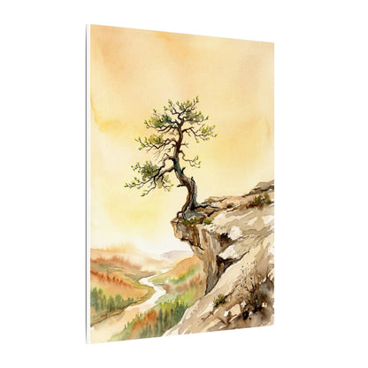 Golden Hour Pine Tree Canvas Art - Japandi Fukinsei