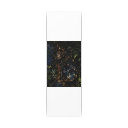 Dark Japandi Broken Pottery in Dappled | Shadow Zen Canvas Art