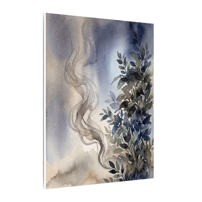 Incense Smoke Summer Canvas Art | Japandi Cozy Design