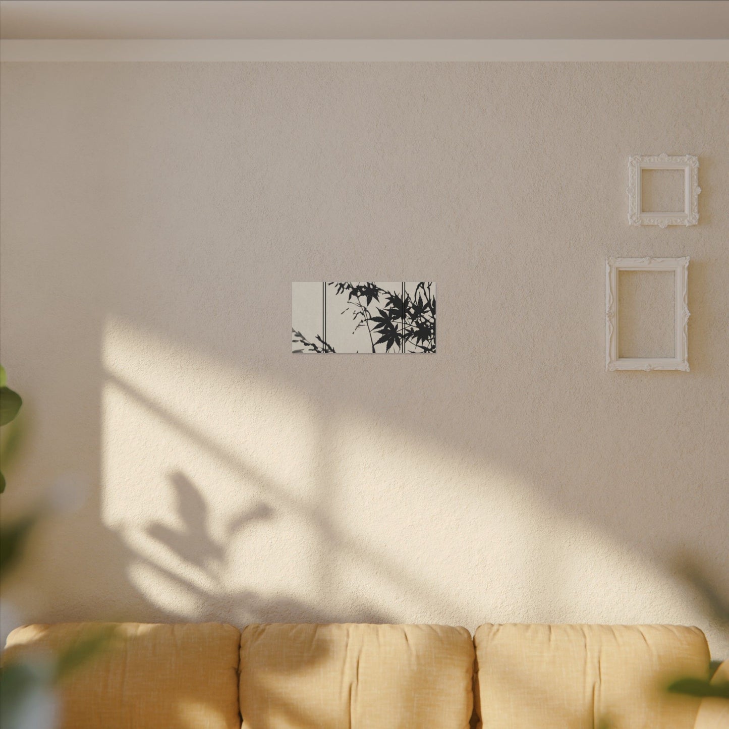 Shoji Screen Canvas Art | Summer Japandi Minimal Line Art