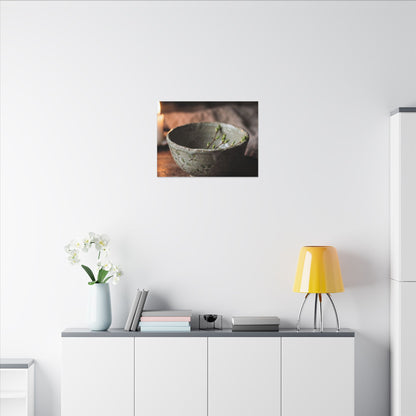 Ceramic Bowl Spring Canvas Art | Japandi Neutral Design
