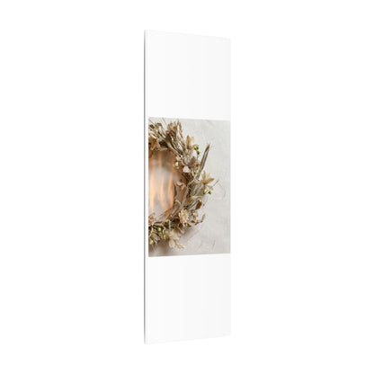 Dried Flowers Japanese Pattern Canvas Art | Neutral Japandi Art