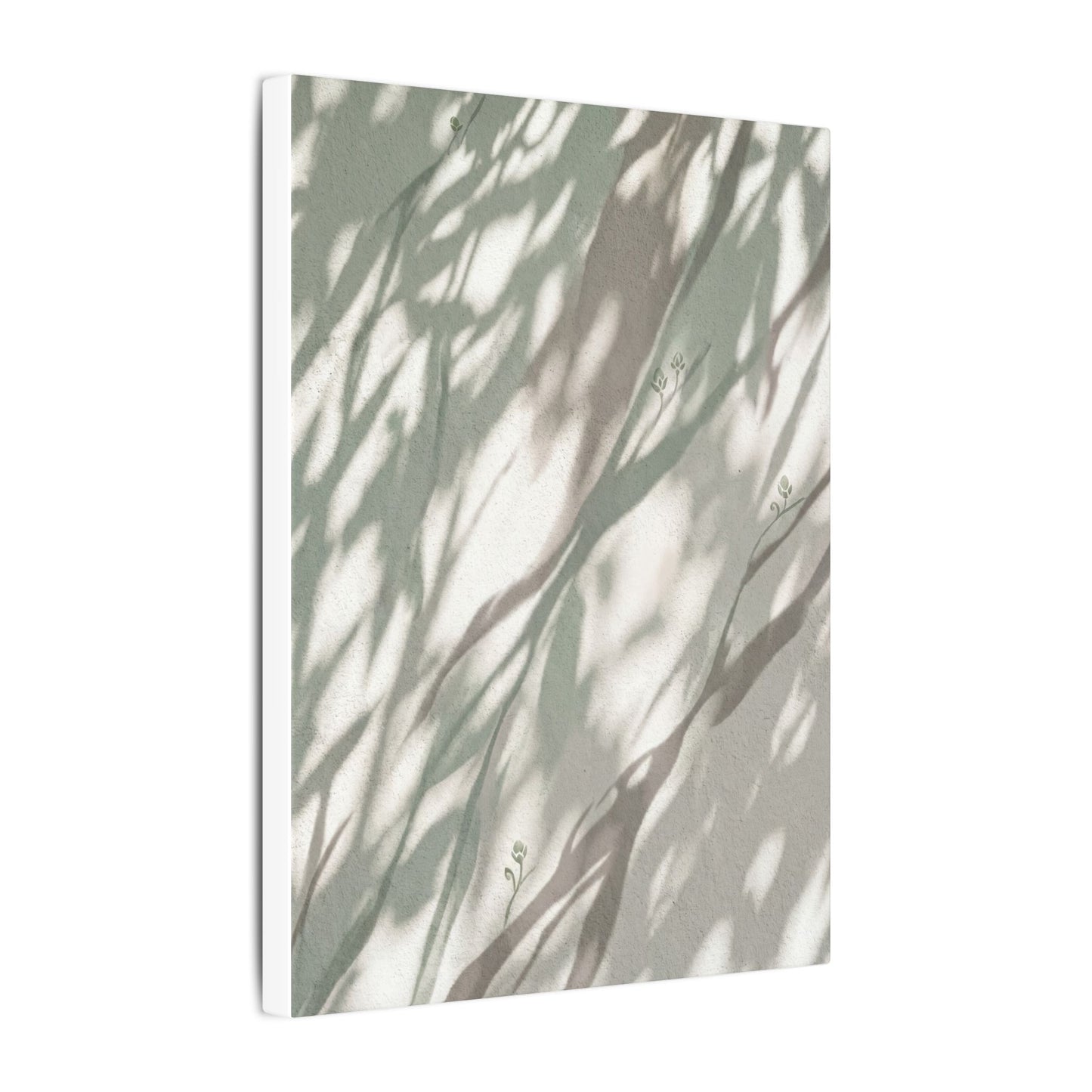 Japandi Shadow Play in Dappled | Japanese Pattern Canvas Art