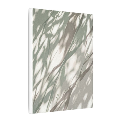 Japandi Shadow Play in Dappled | Japanese Pattern Canvas Art