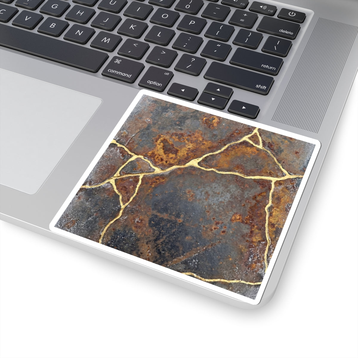 Kintsugi Rust Patina in Overcast | Gold Repair Sticker