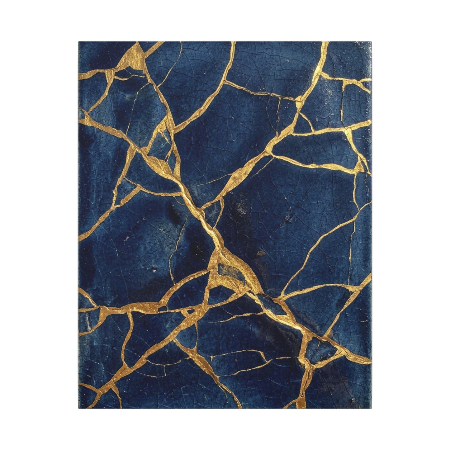 Kintsugi Crackle Canvas Art