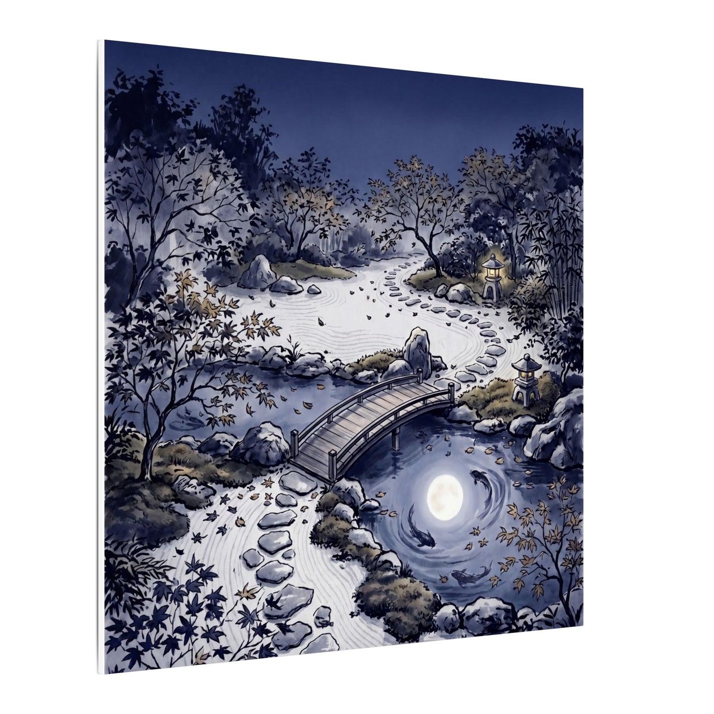 Torii Gate Enso Canvas Art | Contemplative Zen Art