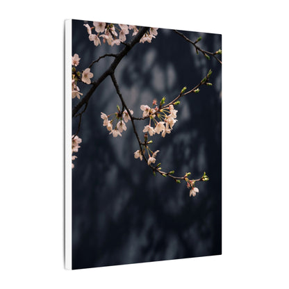 Cherry Blossom Moody Minimal Canvas Art | Bold Dark Japandi Art