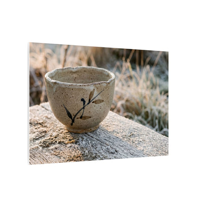 Golden Hour Ceramic Bowl Canvas Art - Japandi Ma