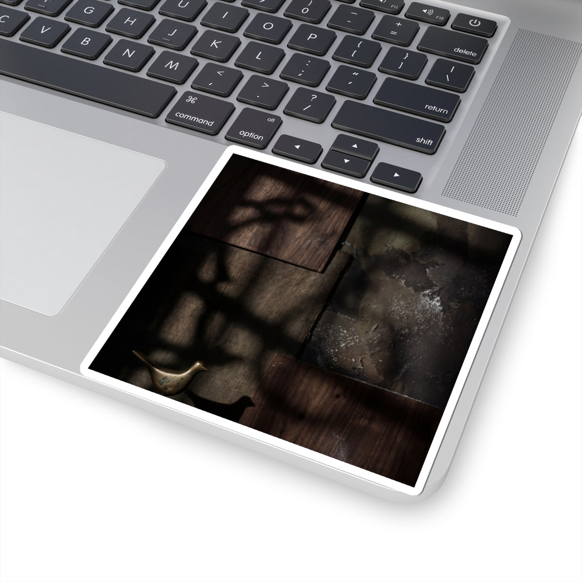 Shadow Play Dark Texture Sticker | Atmospheric Dark Japandi Art