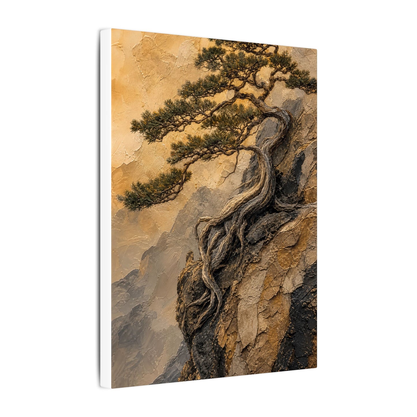 Summer Pine Tree Texture Canvas Art | Cozy Decor
