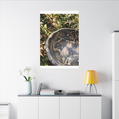 Ceramic Bowl Canvas Art | Summer Japandi Japanese Pattern Art