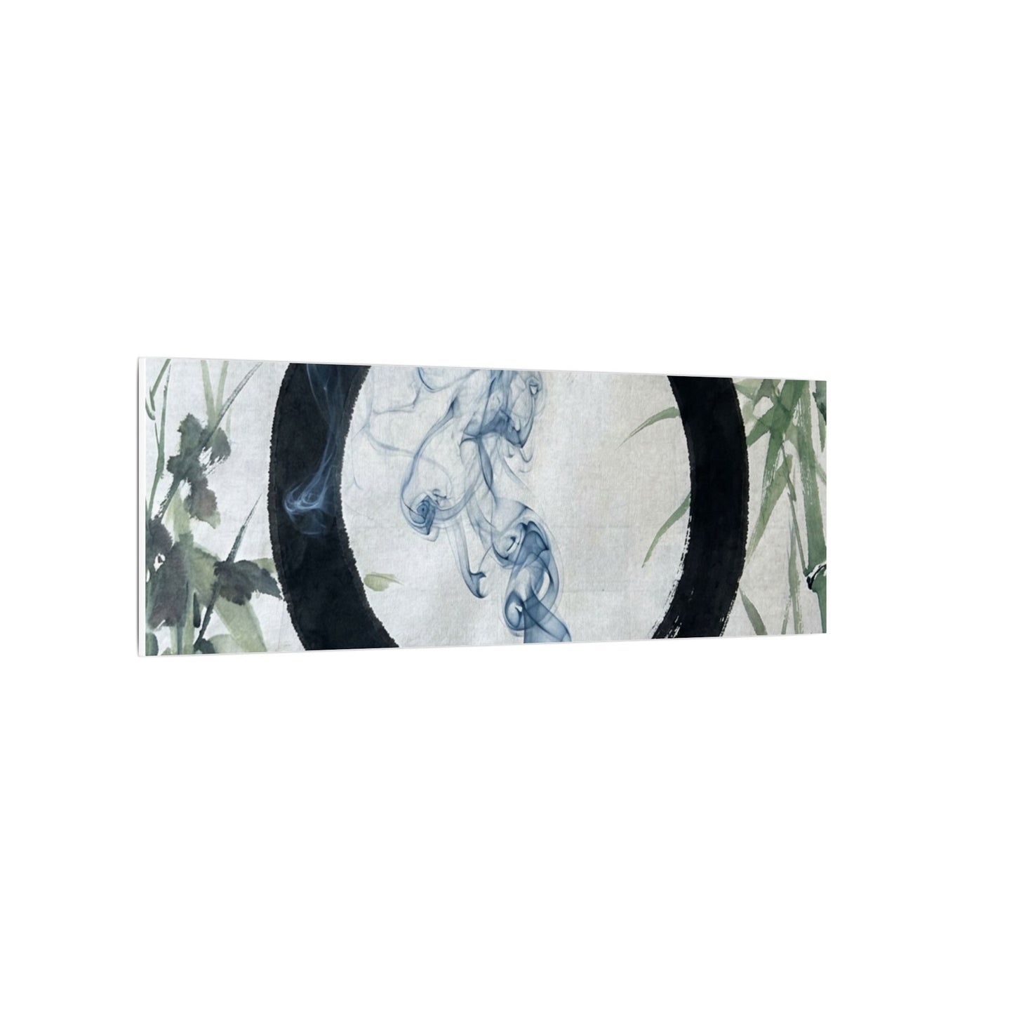 Zen Incense Smoke in Moonlight | Enso Canvas Art