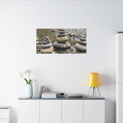 Bamboo Grove Winter Canvas Art | Zen Serene Design