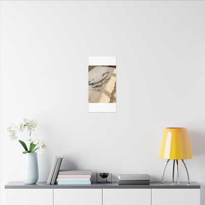 Ink Brushstroke Watercolor Canvas Art | Neutral Japandi Art