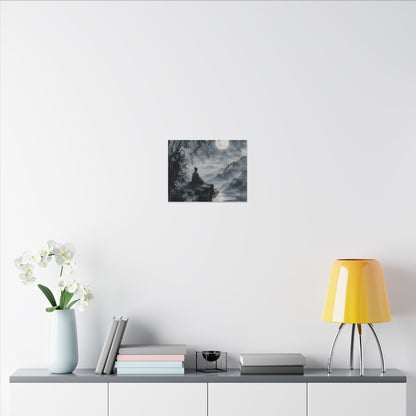 Ink Brushstroke Sumi E Canvas Art | Serene Zen Art
