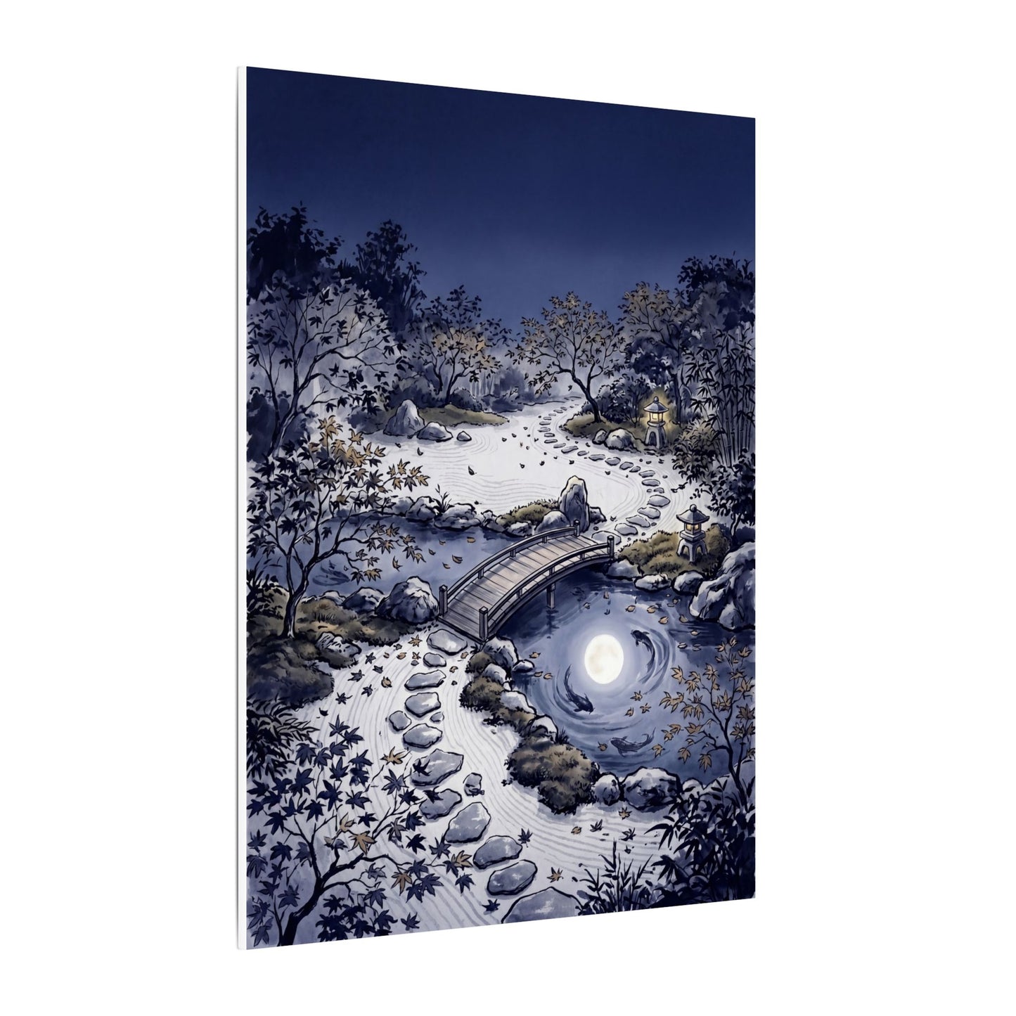 Torii Gate Enso Canvas Art | Contemplative Zen Art