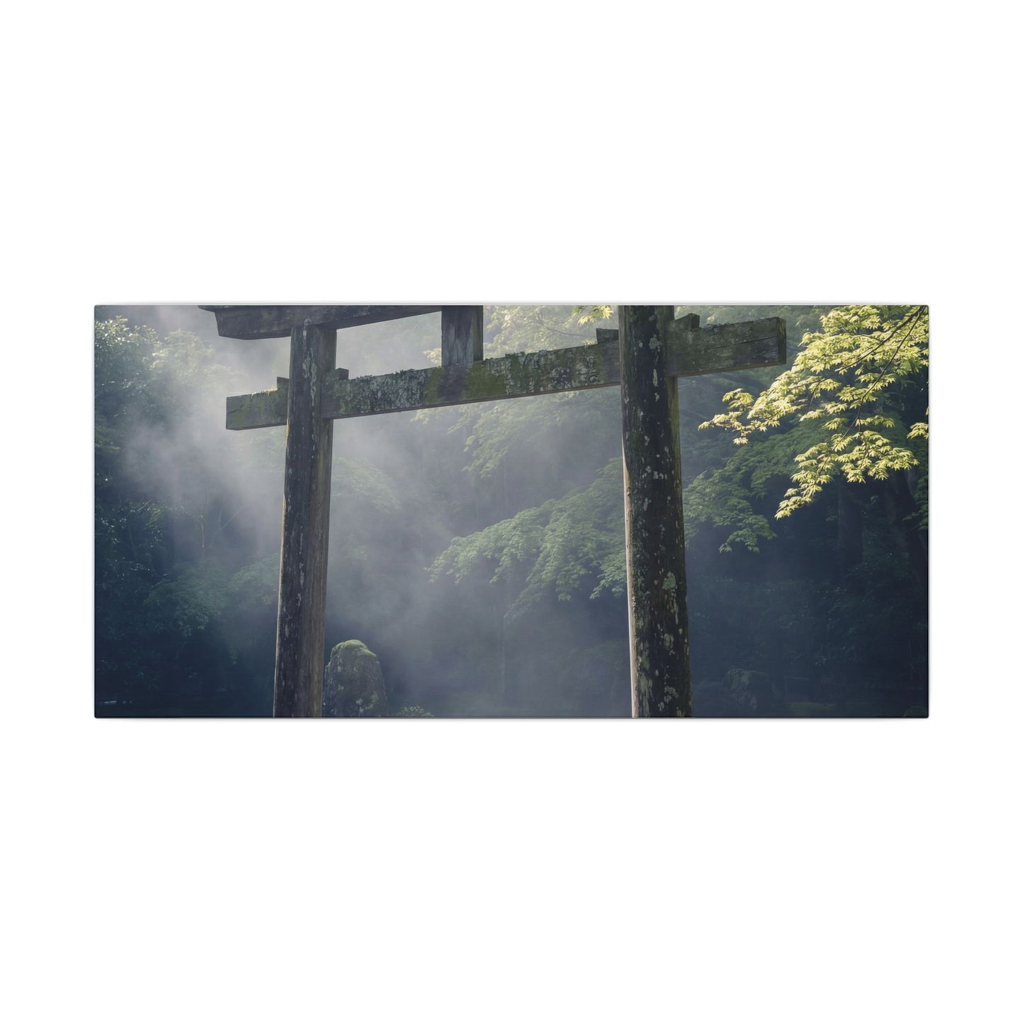 Torii Gate Canvas Art | Spring Zen Karesansui Art