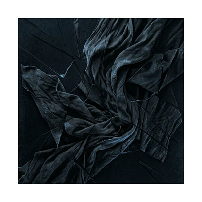 Silk Drape Wall Art Print | Winter Dark Japandi Moody Minimal Art