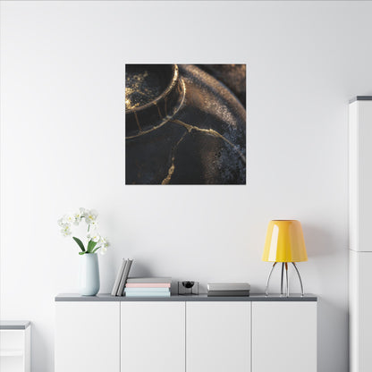 Kintsugi Rust Patina in Golden Hour | Broken Beauty Canvas Art