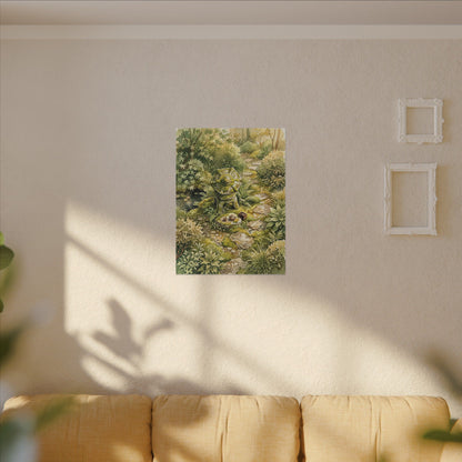 Datsuzoku Stone Lantern Canvas Art - Japandi Watercolor
