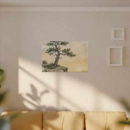 Pine Tree Canvas Art | Summer Japandi Texture Art