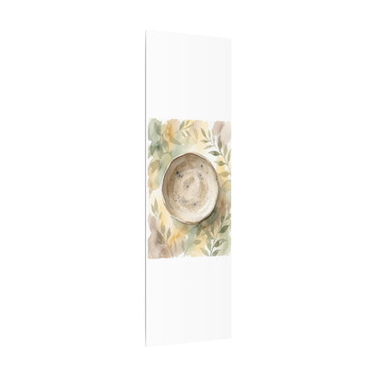 Ceramic Bowl Watercolor Canvas Art | Warm Japandi Art