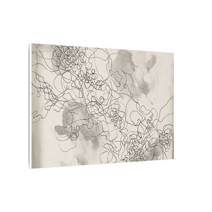 Summer Shadow Play Minimal Line Canvas Art | Earthy Decor