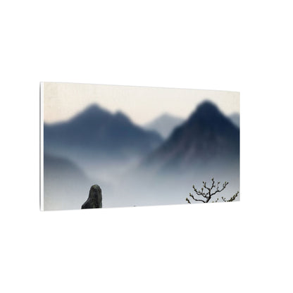 Mountain Mist Karesansui Canvas Art | Contemplative Zen Art